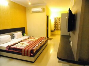 Hotel room at Ramkripa Inn in Chitrakoot